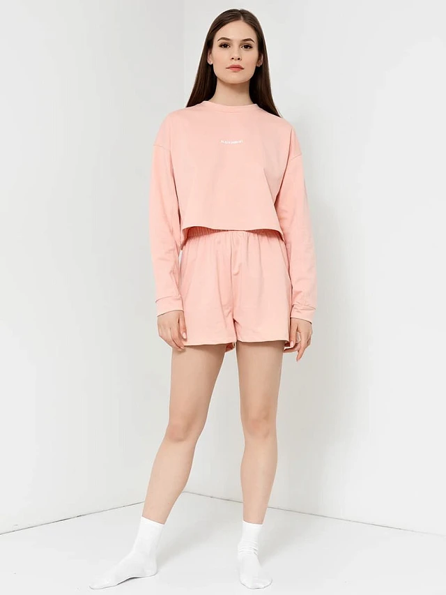 КОМПЛЕКТ ЖЕНСКИЙ (ДЖЕМПЕР, ШОРТЫ) - 2