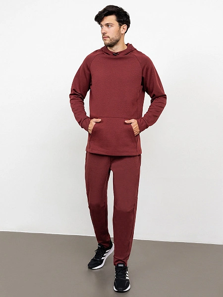 картинка Худи мужское бордовое с текстовым принтом от магазина мужской одежды Mark Formelle