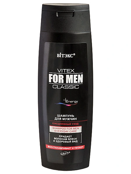картинка Шампунь для мужчин ежедневнй уход VITEX FOR MEN CLASSIC 400 мл от магазина стильной одежды Mark Formelle