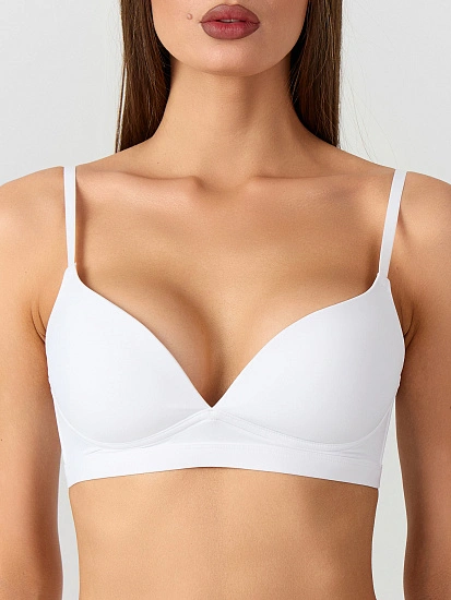 картинка Бюстгальтер t-shirt без косточек белого цвета от магазина стильной одежды Mark Formelle