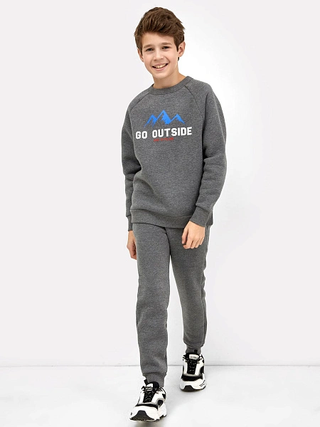 картинка Брюки для мальчиков теплые серые от магазина одежды для мальчиков от бренда Mark Formelle