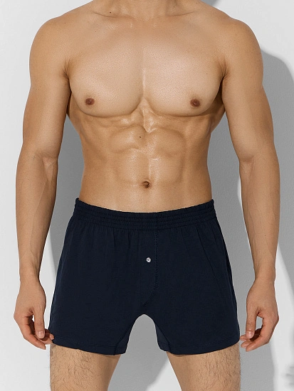 картинка Мужские трусы-шорты темно-синего цвета от магазина мужской одежды Mark Formelle