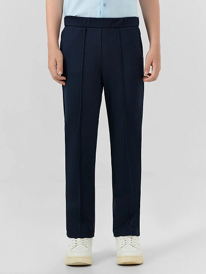 картинка Школьные брюки для мальчиков в темно-синем цвете от магазина одежды для мальчиков от бренда Mark Formelle