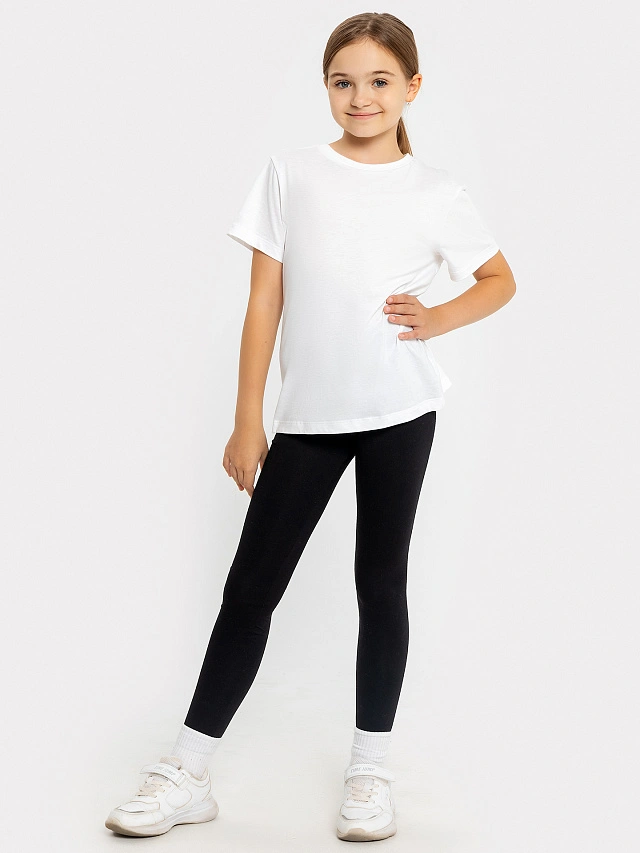 Легинсы для девочек мультипак (2 шт.) в черном цвете - 4