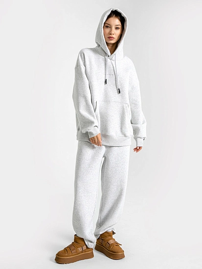 картинка Брюки женские оверсайз в сером оттенке от магазина стильной одежды Mark Formelle