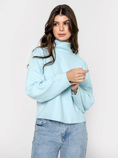 картинка Джемпер женский в голубом цвете  от магазина стильной одежды Mark Formelle
