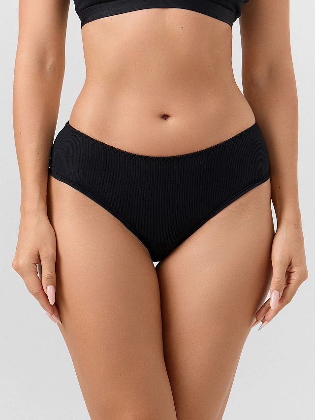 Трусы женские шорты черные - 3