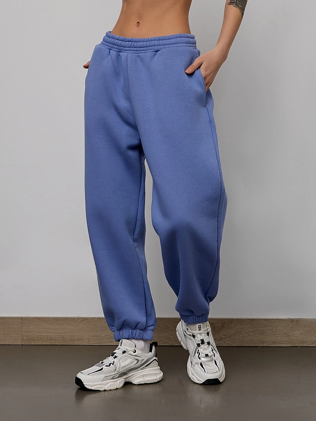 Брюки женские фиолетовые - 3