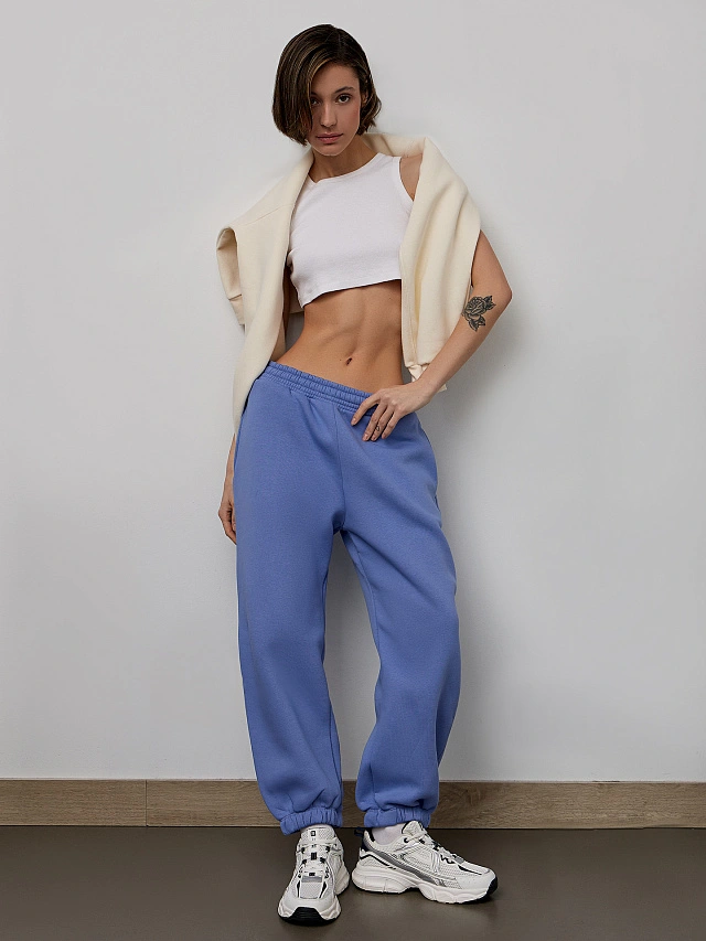 Брюки женские фиолетовые - 11