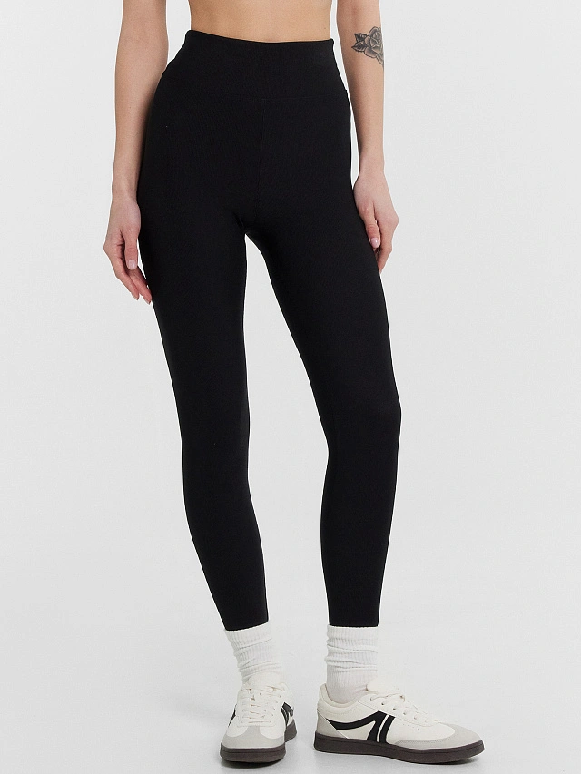 Легинсы спортивные женские черные - 2