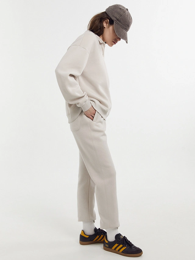 Брюки женские в бежевом цвете - 8