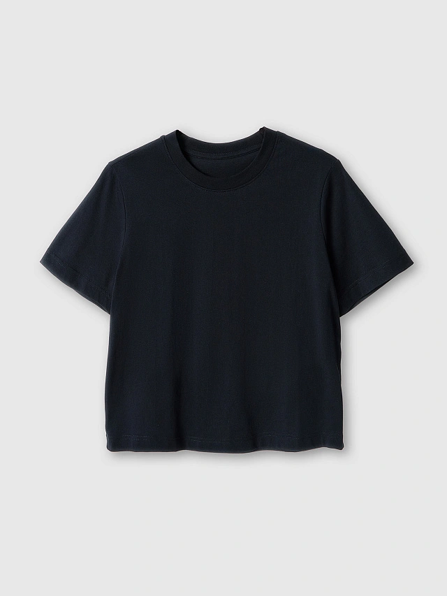 Футболка оверсайз женская черная - 5