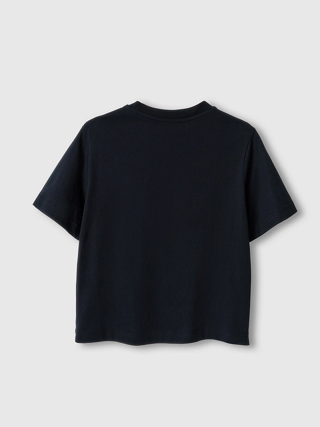 Футболка оверсайз женская черная - 7