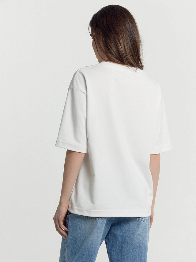 Футболка женская в белом цвете - 2