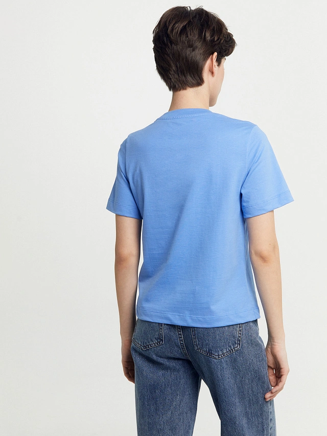 Футболка женская в синем цвете - 2