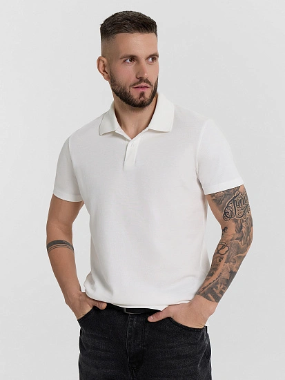 картинка Поло мужское в белом цвете  от магазина мужской одежды Mark Formelle