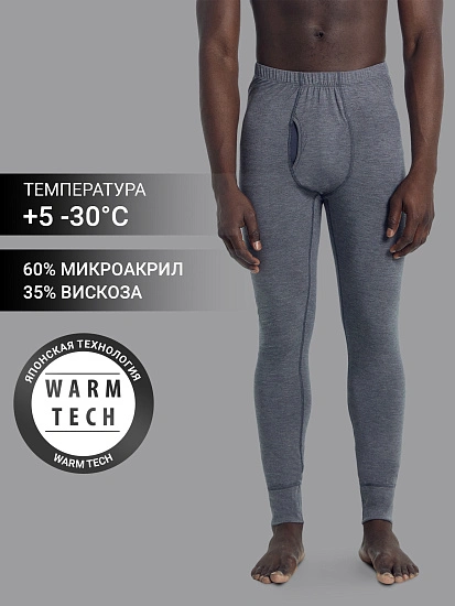 картинка Кальсоны "термо" мужские в сером цвете  от магазина мужской одежды Mark Formelle