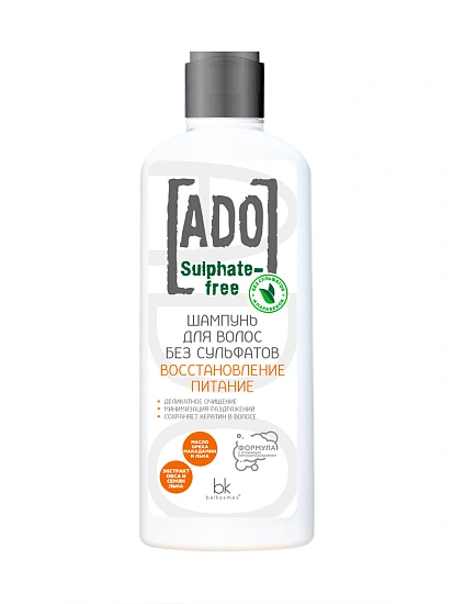картинка ADO Шампунь для волос без сульфатов восстановление питание 250 г от магазина стильной одежды Mark Formelle