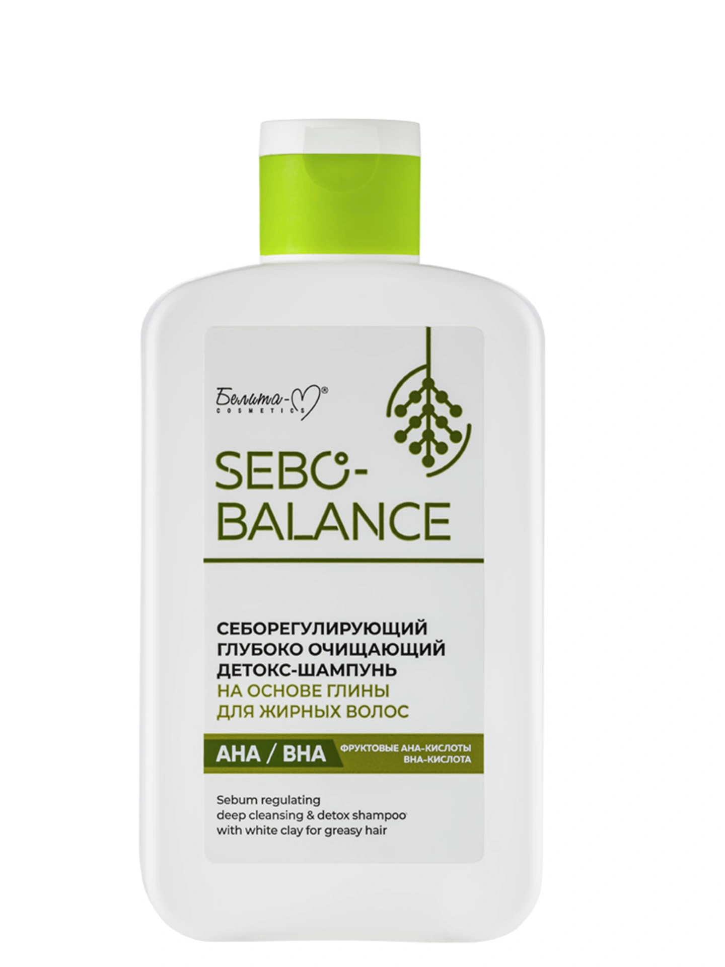 SEBO-BALANCE Детокс-шампунь на основе глины для жирных волос 300 г