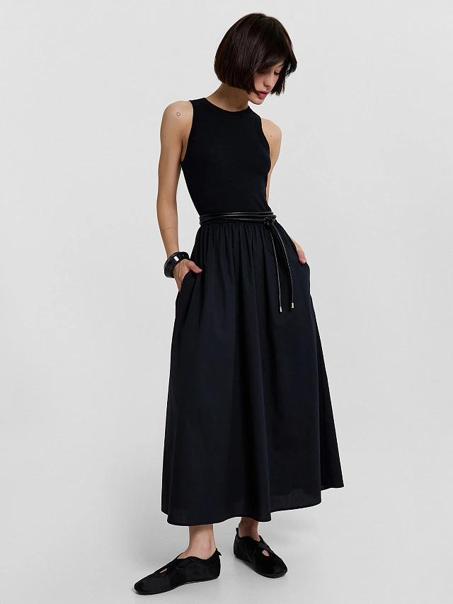 Сарафан женский в черном цвете - 5