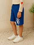 Шорты для мальчиков синие с печатью