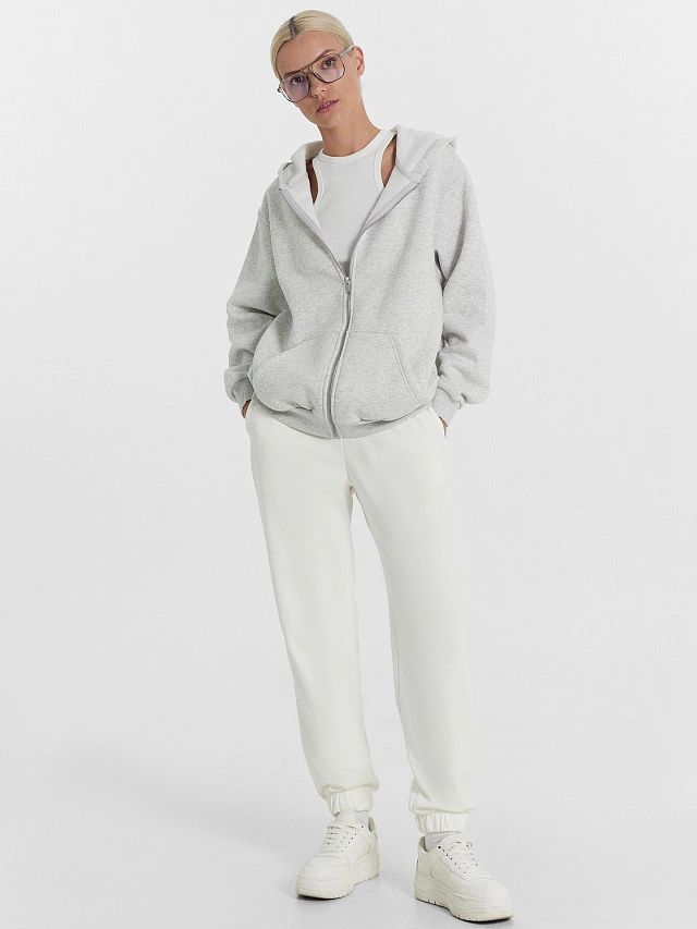 Брюки женские в молочном цвете - 2