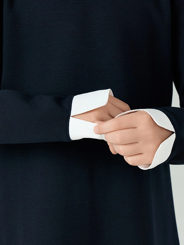 Платье для девочек в синем цвете - 4