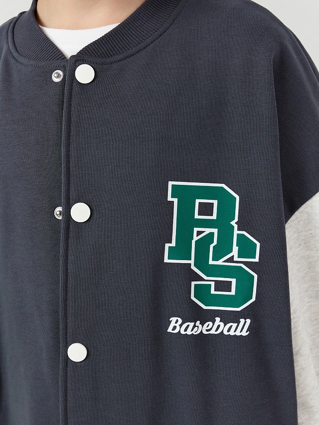 Толстовка для мальчиков в сером цвете - 7