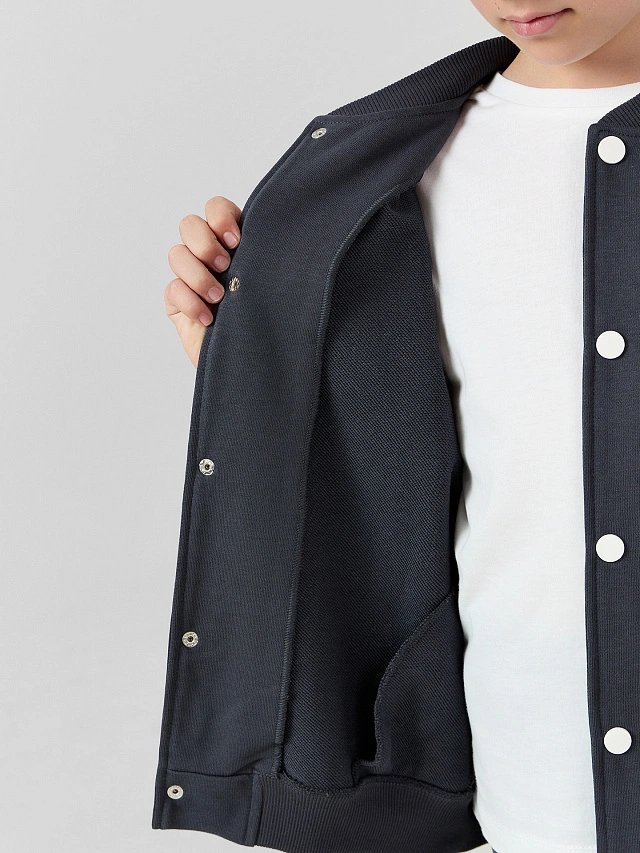 Толстовка для мальчиков в сером цвете - 9