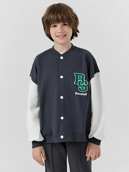 картинка Толстовка для мальчиков в сером цвете от магазина одежды для мальчиков от бренда Mark Formelle