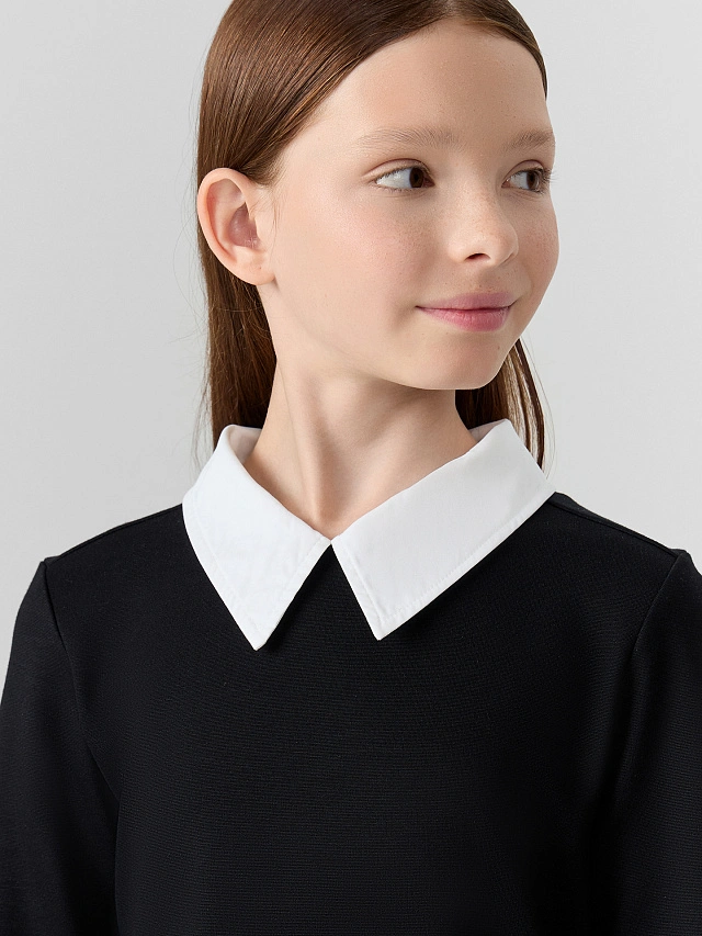 Платье для девочек в черном цвете - 4