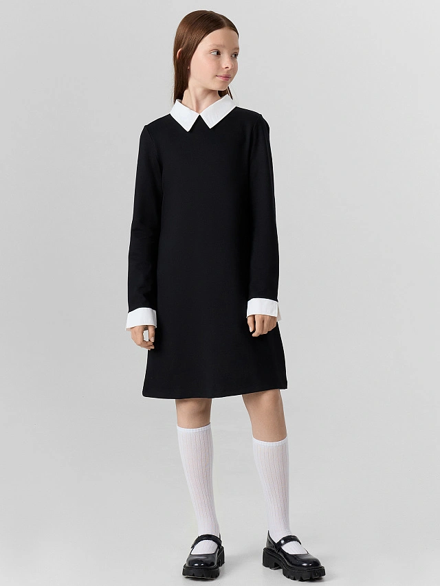 Платье для девочек в черном цвете - 2