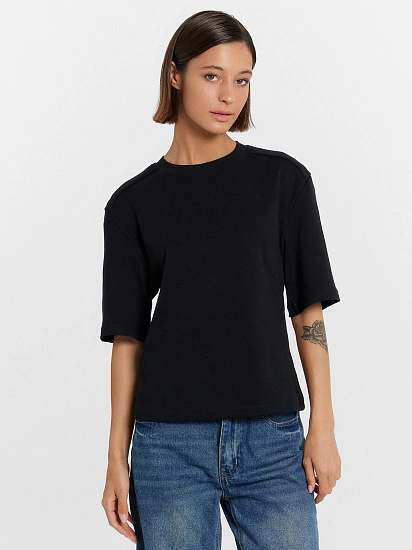 картинка Джемпер женский в черном цвете  от магазина стильной одежды Mark Formelle