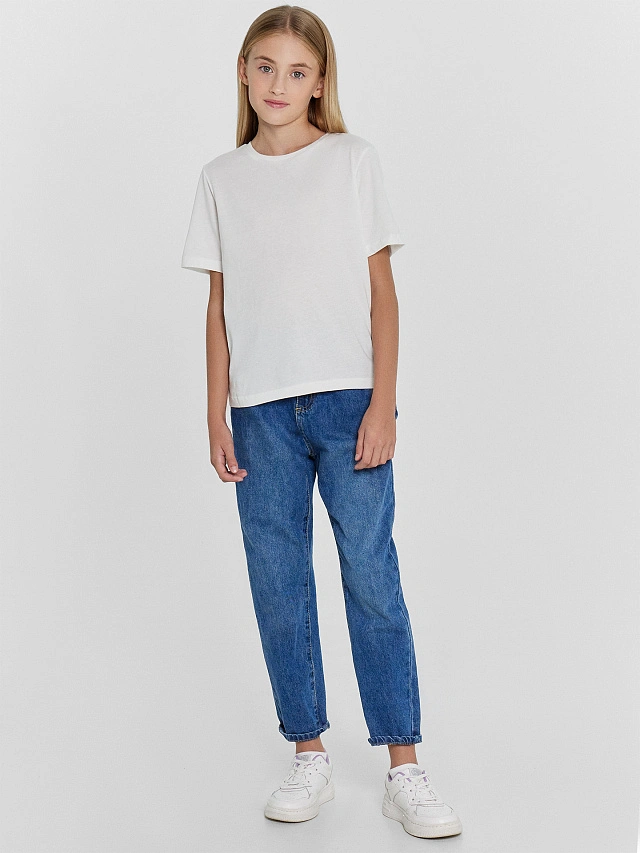 Футболка для девочек в белом цвете - 3