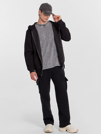 картинка Брюки мужские карго в черном цвете  от магазина мужской одежды Mark Formelle