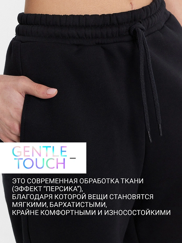 Теплые брюки женские черные - 2