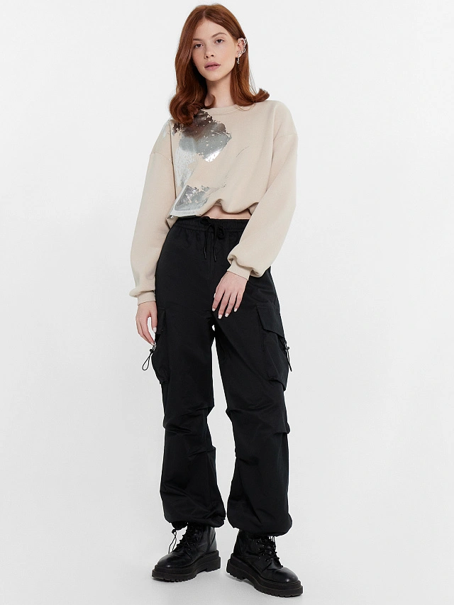 Брюки женские в черном цвете - 4