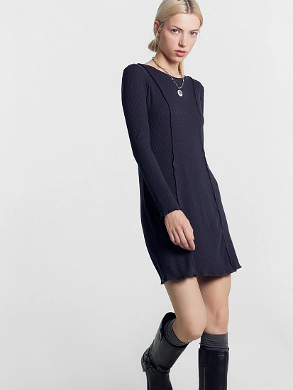 картинка Платье женское мини в сером цвете  от магазина стильной одежды Mark Formelle