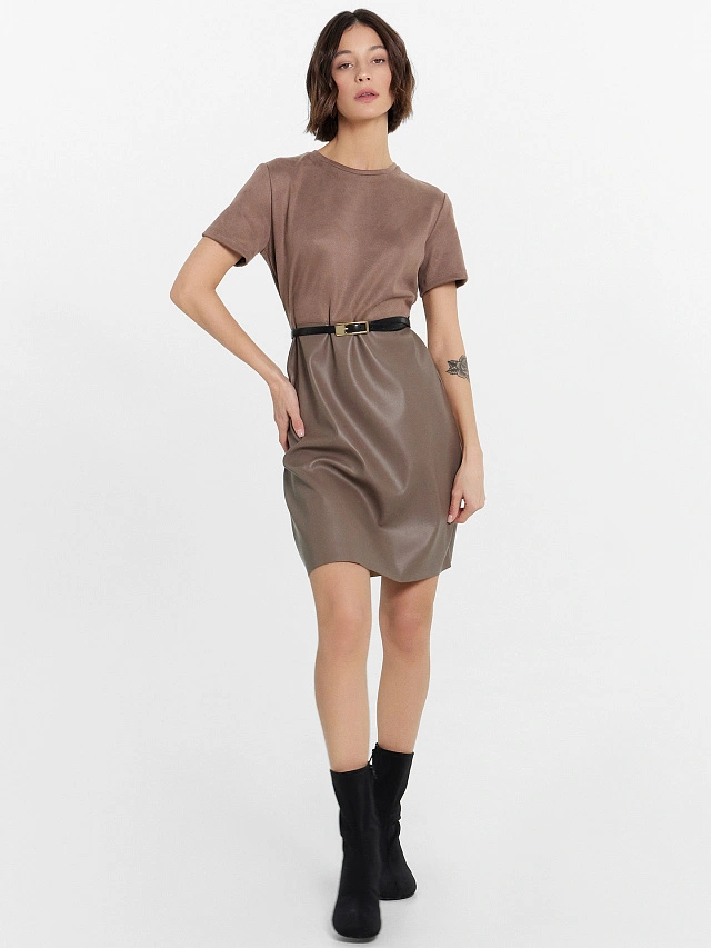 Платье женское бежевое - 6