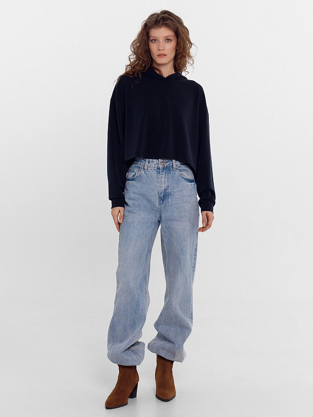 Худи женское черное - 3