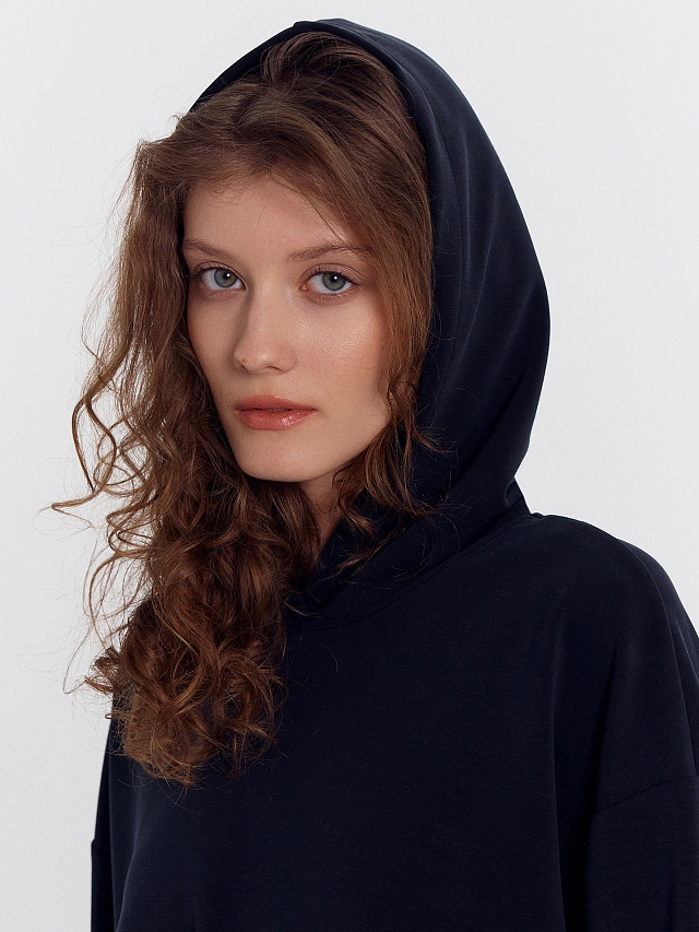 Худи женское черное - 4