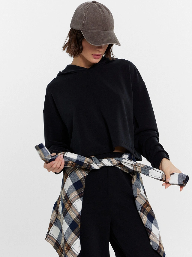 Худи женское черное - 6