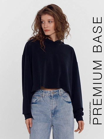 Худи женское черное