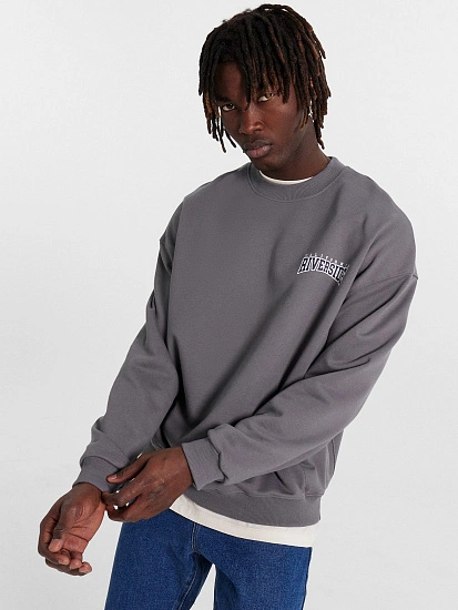 картинка Свитшот мужской серый с надписью «California Riverside»  от магазина мужской одежды Mark Formelle