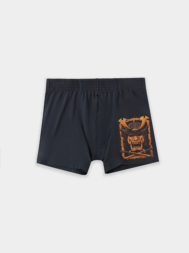 Трусы мужские боксеры графитовые с принтом - 5