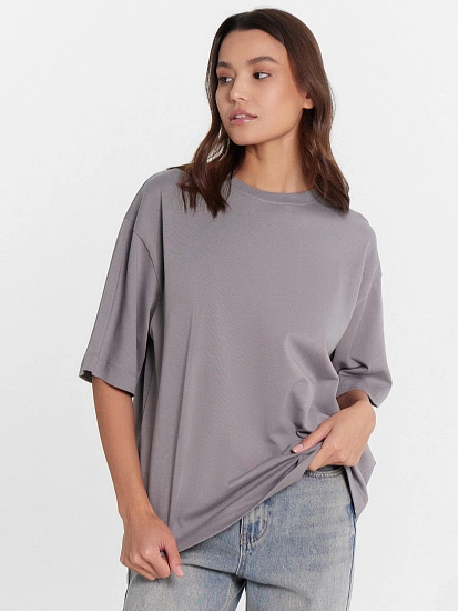 картинка Футболка женская серая оверсайз от магазина стильной одежды Mark Formelle