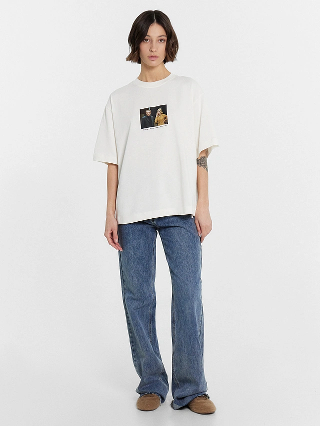 Футболка женская молочная с цитатой из фильма "Ирония судьбы, или с легким паром!" - 5