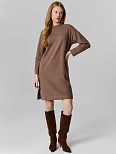 Платье свитшот женское коричневое