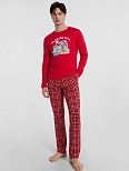 Пижама мужская красная с надписью "Одариватель"