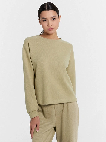 Джемпер домашний женский оливковый